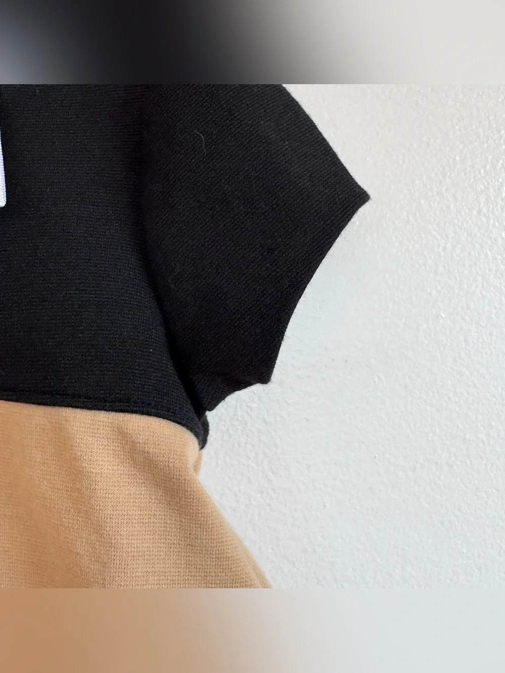 Janie and Jack Tan & Black Color Block Striped Dress w Bow Set w Bloomers 3-6 Mo